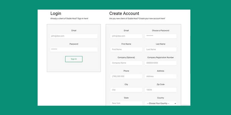 stablehost-account-creation